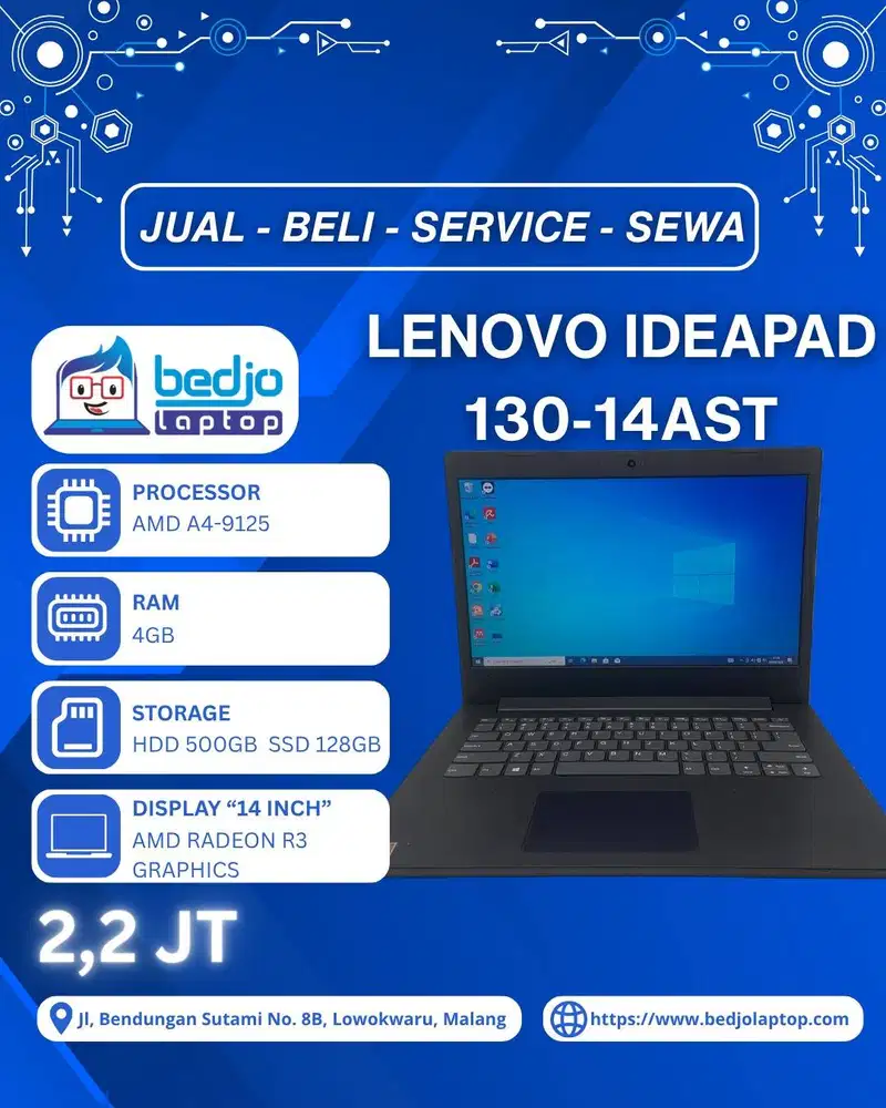 Dual Storage Bikin File Banyak Tetap Aman, Lenovo IdeaPad 130-14AST