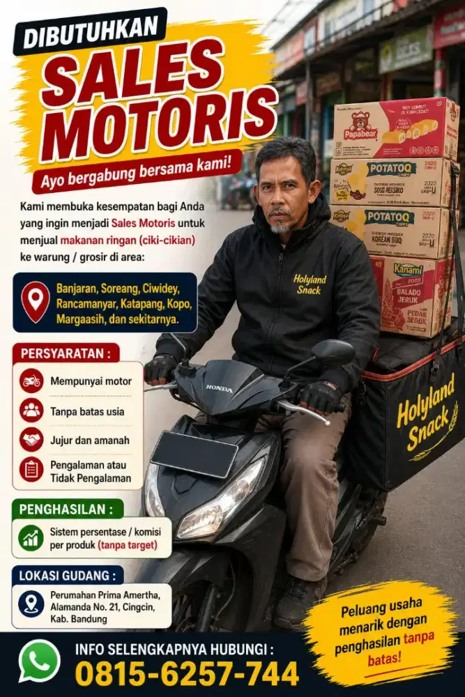 Di Butuhkan Sales canvas motoris