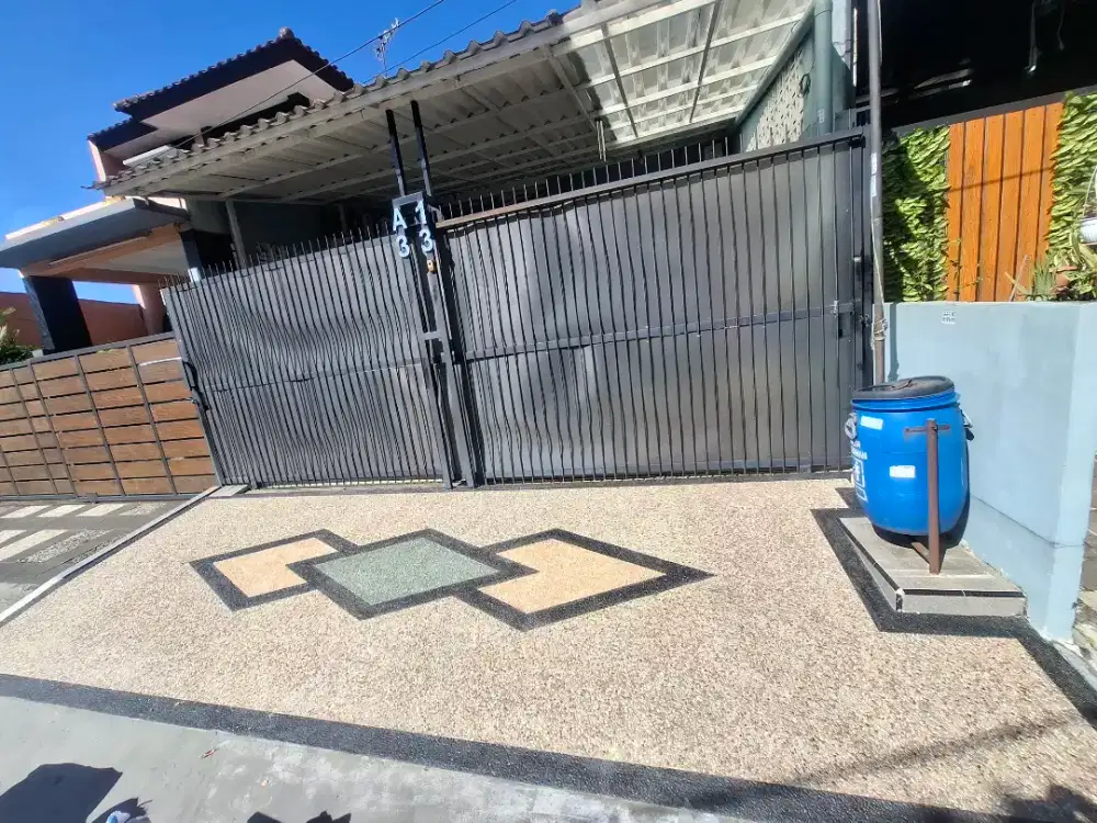 Carport batu sikat garasi mobil