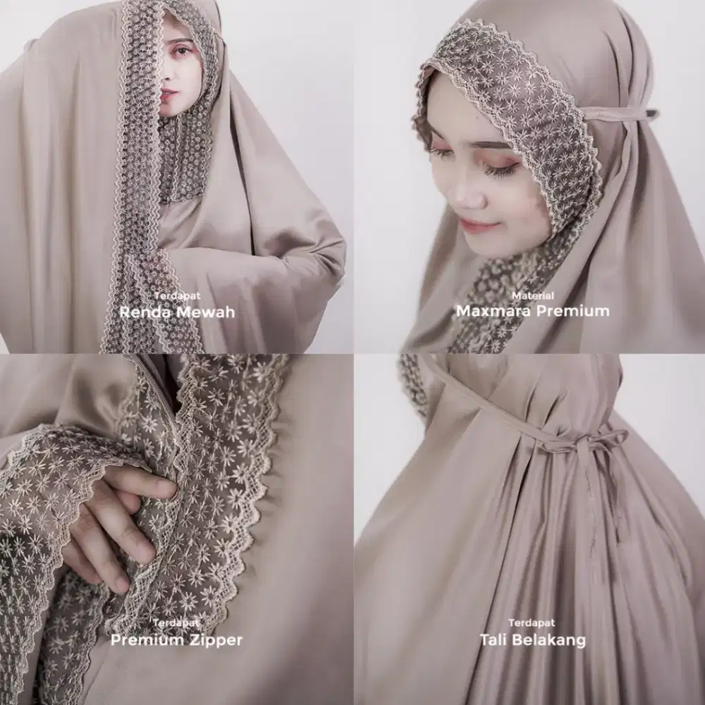 Mukena Maxmara Premium Wanita | Mukena Dewasa Adem & Elegan