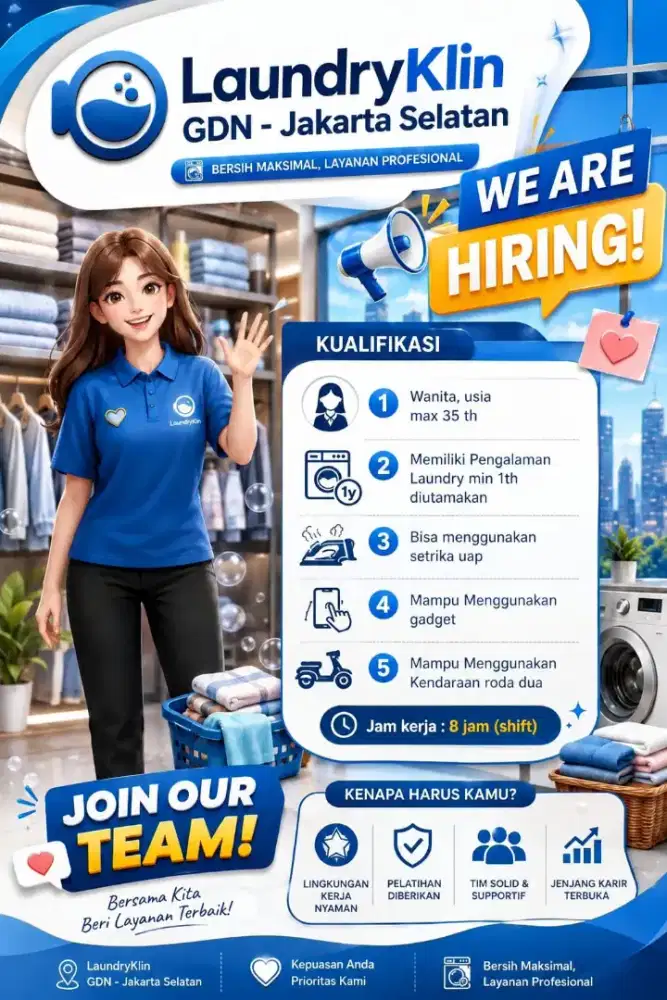 CREW LAUNDRY (POS : GOSOK)