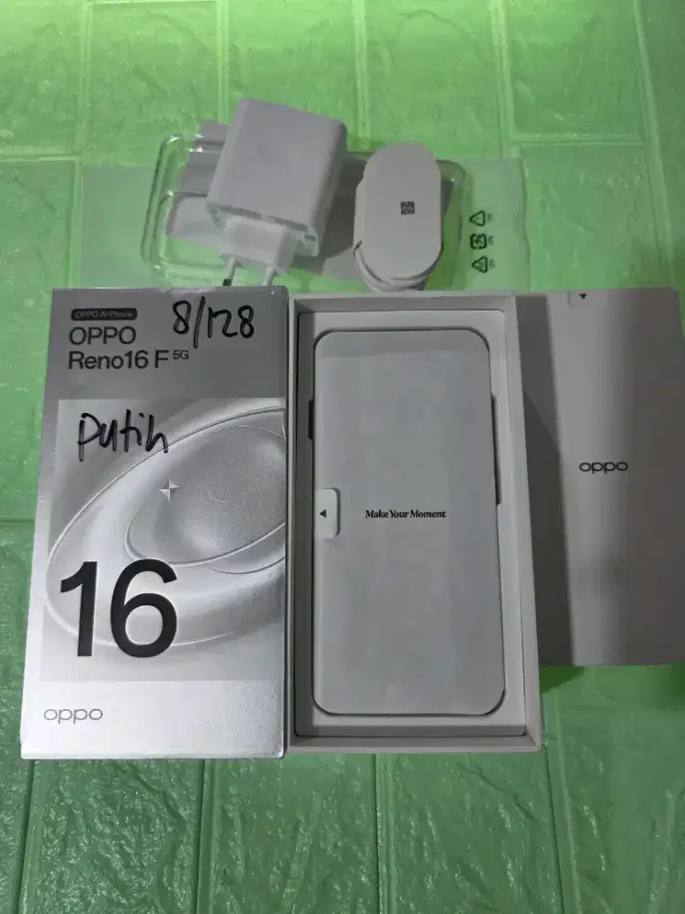 OPPO Reno 16F 5G 8/128gb NEW CEK UNIT Blm Terpakai