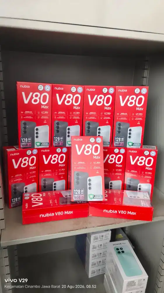 Nubia V80 MAX 8+8/128 NFC BARU HOT PROMO