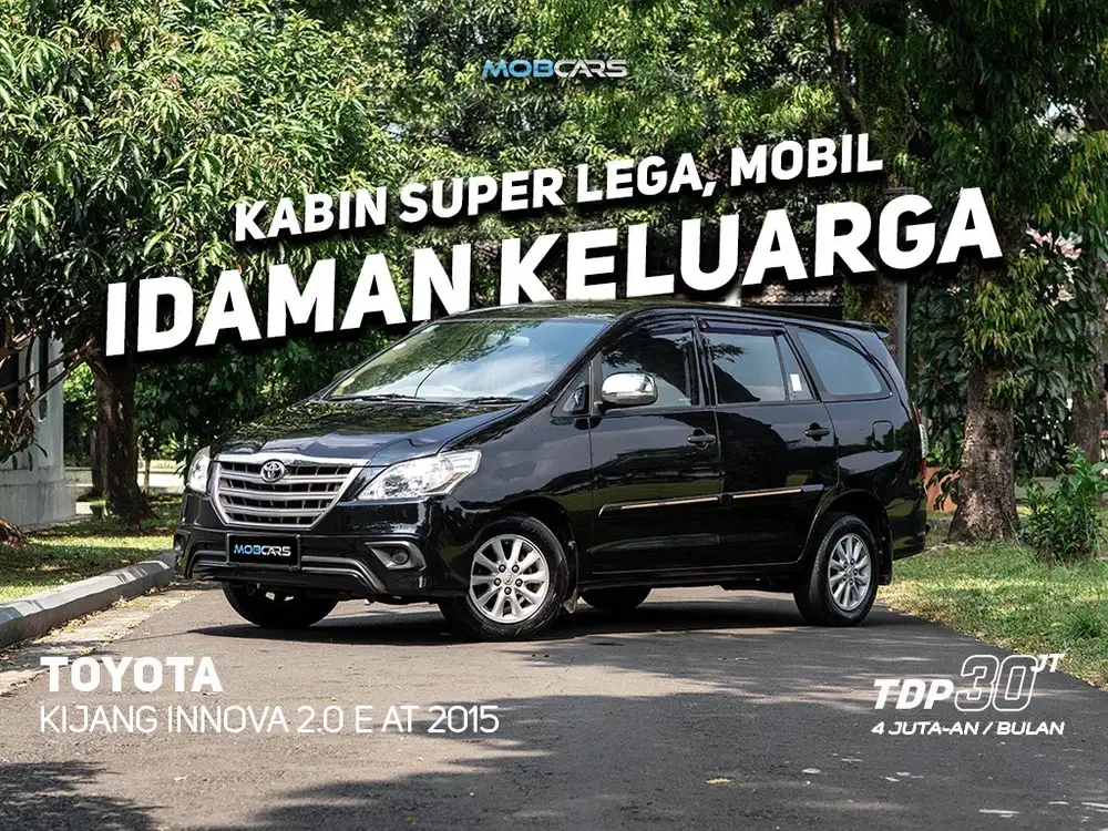 FREE GARANSI MESIN KIJANG INNOVA 2.0 E AT 2015 HITAM