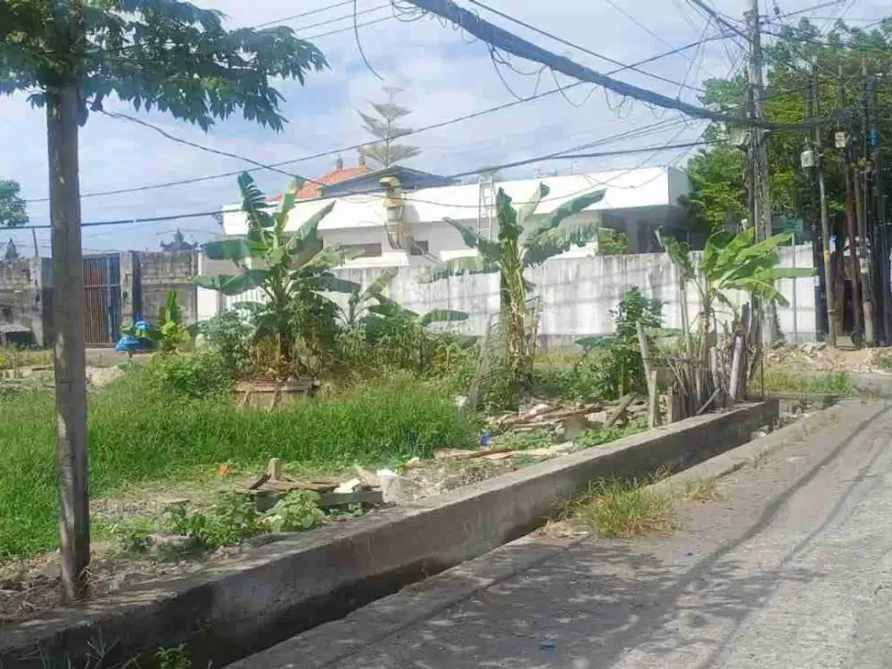 Tanah Hook 295M2 Lebar 20Mtr Elit Raya Utama Tk Badung Renon Jl10mtr