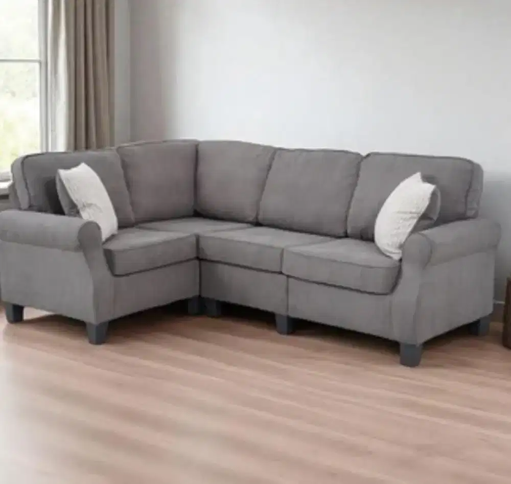 DI JUAL ALESSIO 2 SOFA  2S 82499 DARK GRAY