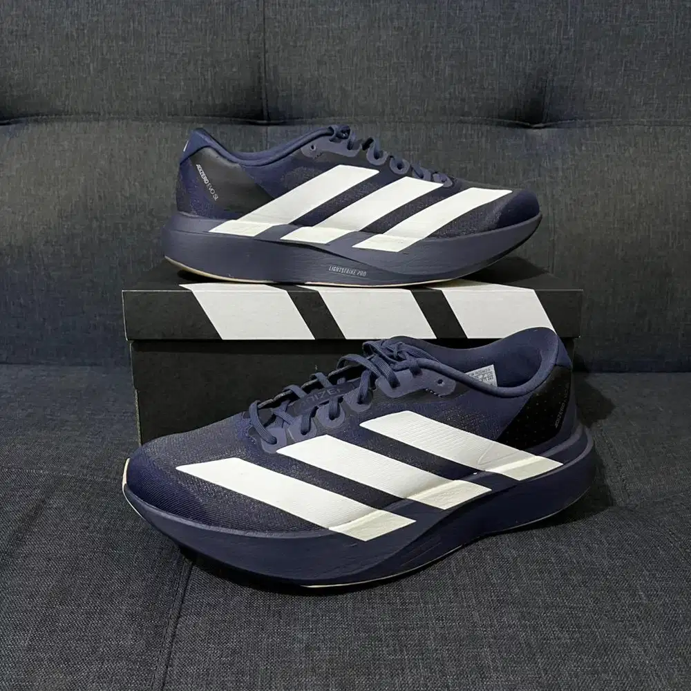Adidas Adizero EVO SL Navy White Size 43 1/3 BNIB Original