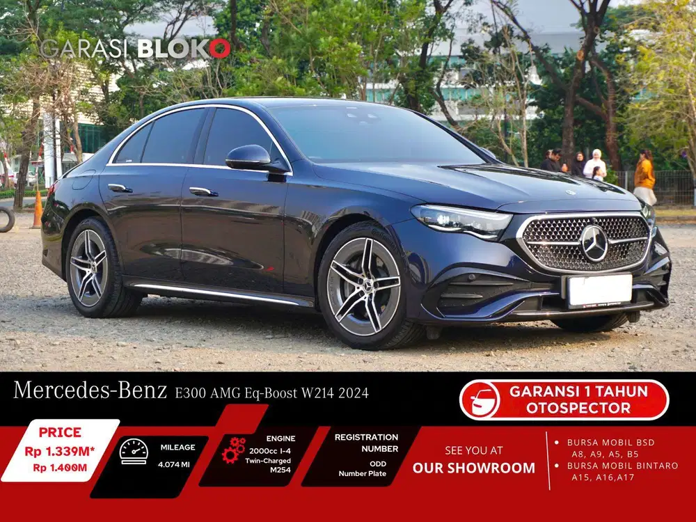 Odo 4rb Warranty ON - Mercedes Benz E300 W214 AMG EQ-Boost 2024 / 2026