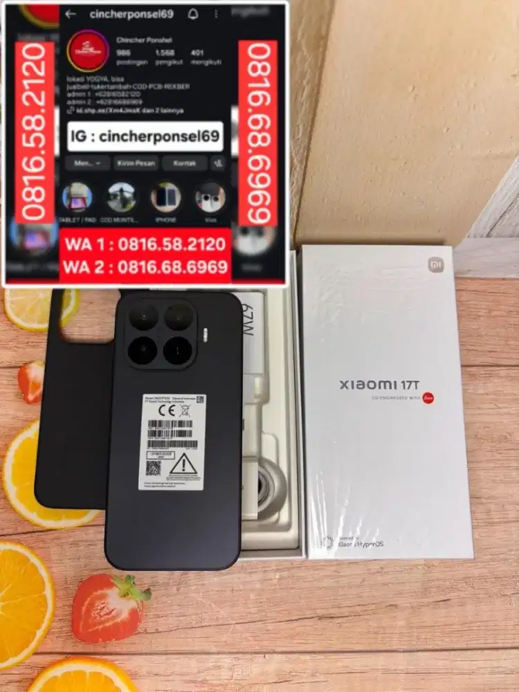 Jual hp Xiaomi 17T 5G 12/512 istimewa likenew BH 100% grns JULI 2028
