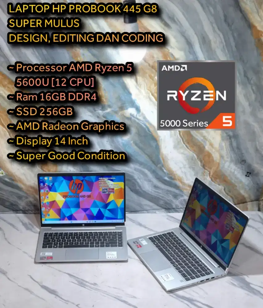 LAPTOP HP AMD RYZEN 5 5600U LAPTOP CODING LAPTOP AUTOCAD LAPTOP EDI