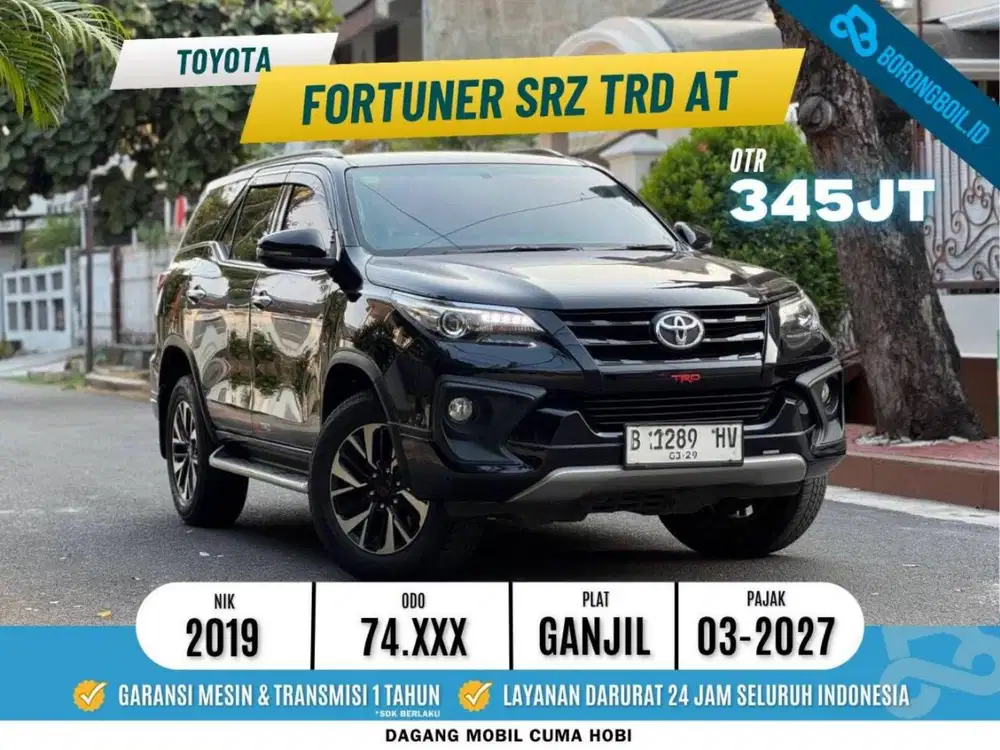 TANGAN PERTAMA Fortuner SRZ TRD 2.7 AT 2019 Bensin