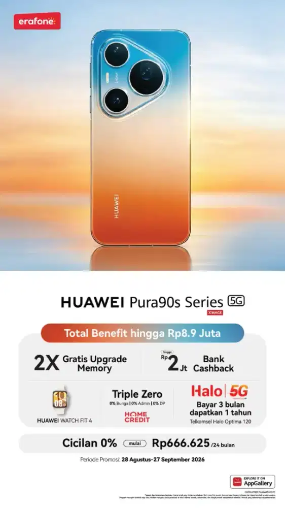 Cicilan Huawei pura 90s