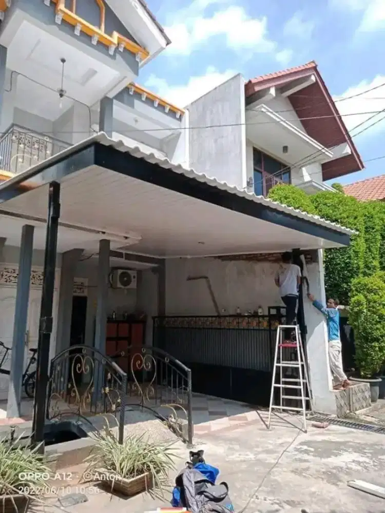 Kanopi Canopy, Tralis, Railing, Tangga, Pagar, Atap Baja, Kitchen Set