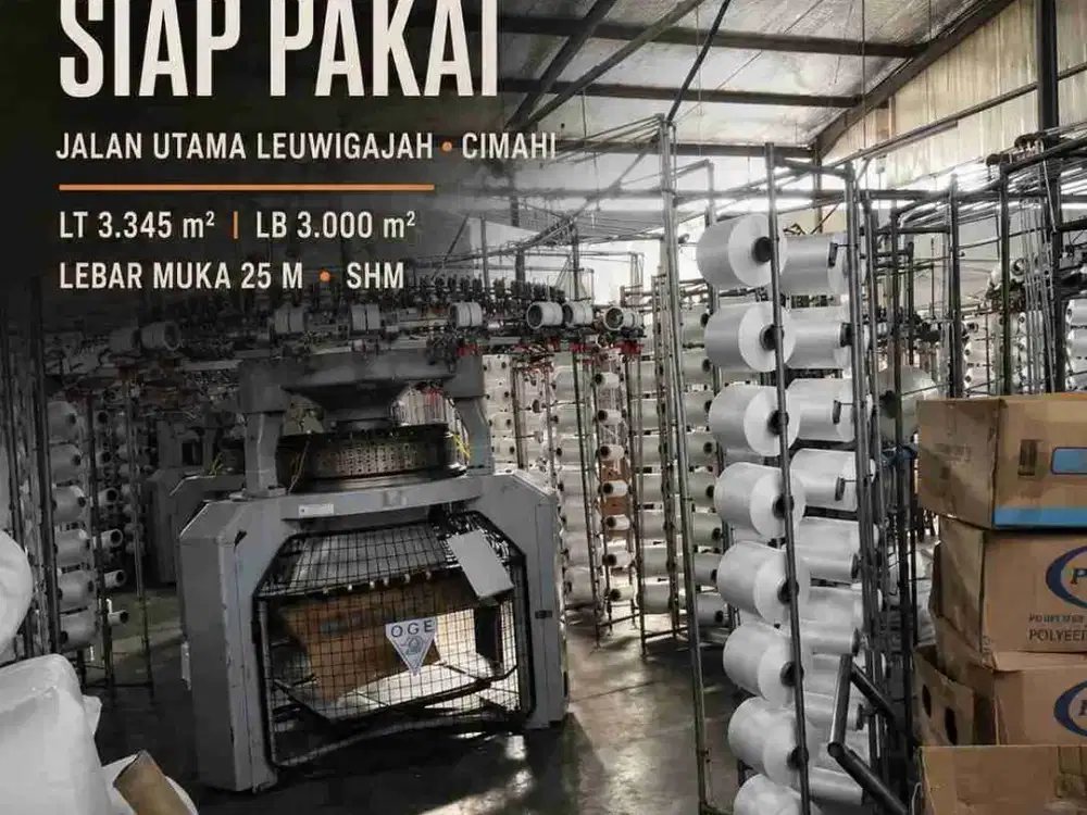 Tanah Dan Bangunan Bekas Pabrik , Bisa Dijadikan Gudang @Leuwigajah Cimahi