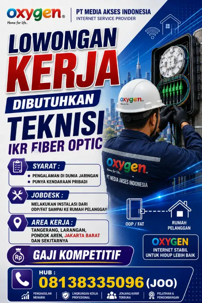 LOWONGAN KERJA TEKNISI FO