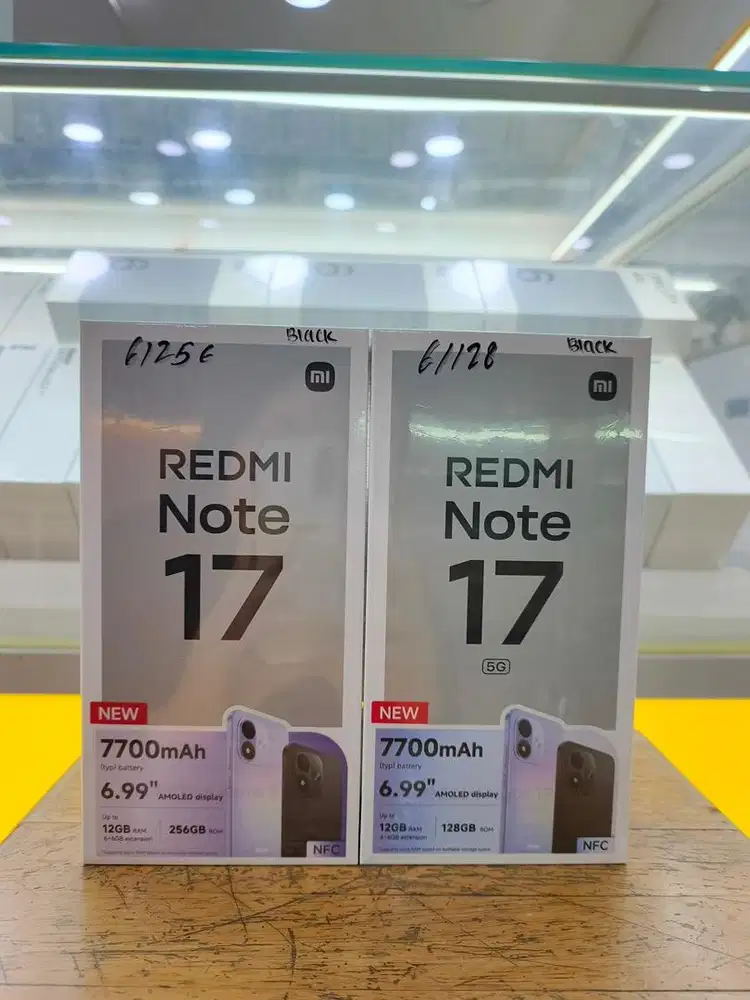 Redmi Note 17 4G 6/128 & 6/256  Baru Segel