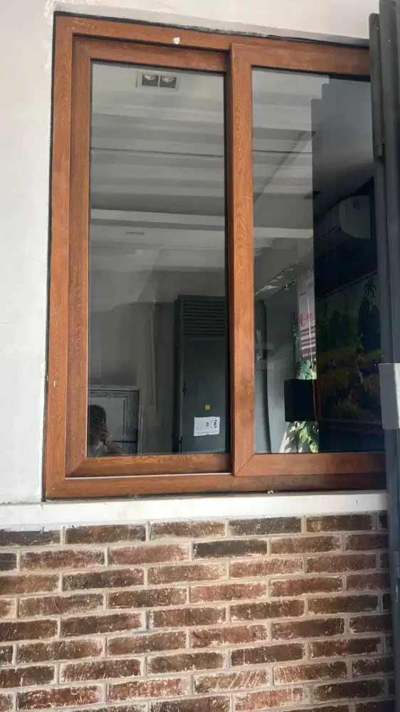 uPVC motif kayu pintu dan Jendela