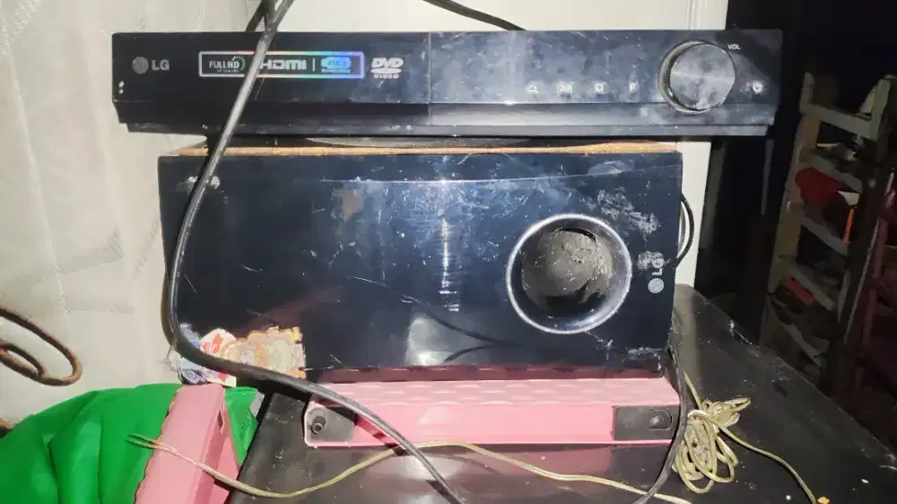 Dvd & speaker home theater LG