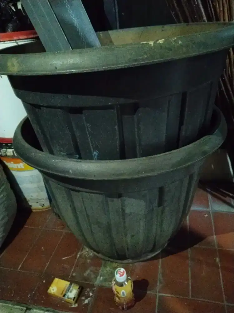 Pot bunga jumbo plastik tebal