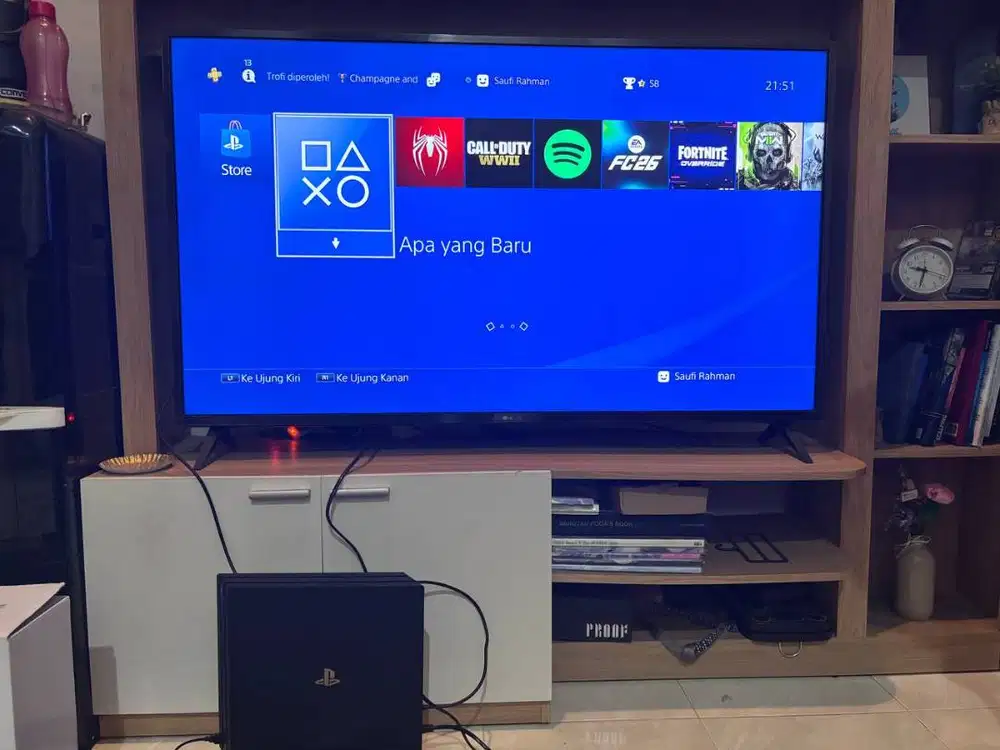 Dijual PS4 Pro 1TB Original - Mulus, Siap Main + Banyak Bonus