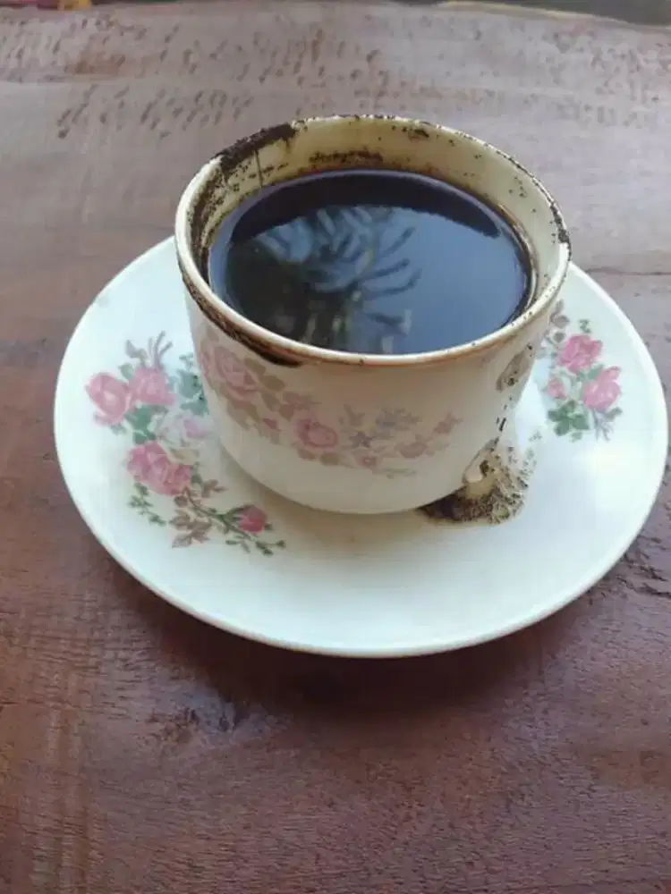 Kopi hitam murni, tanpa campuran murahhh
