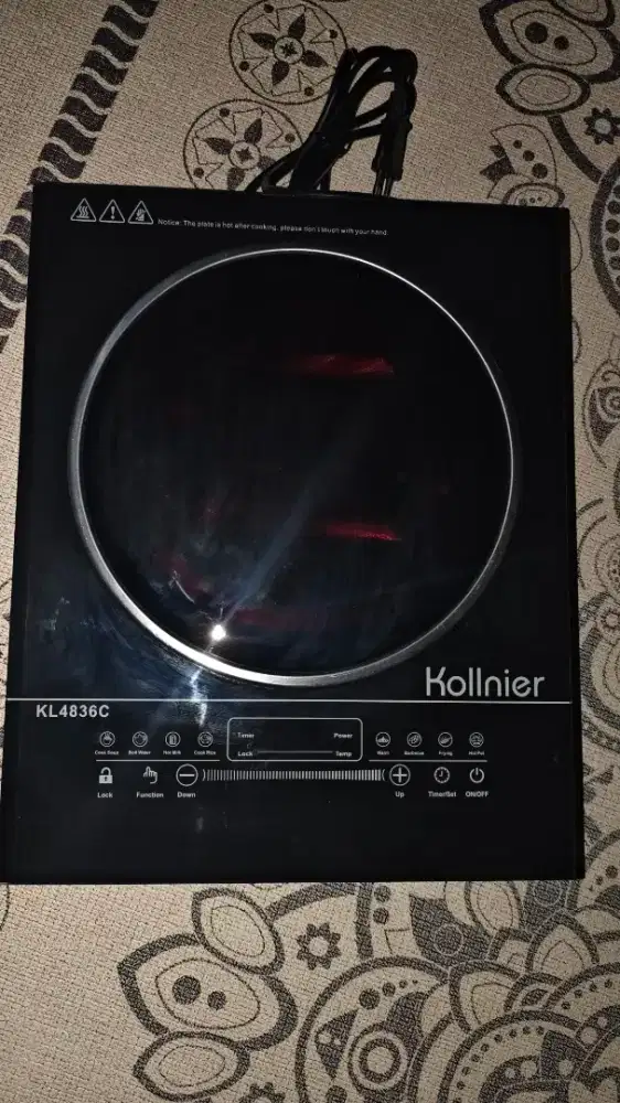 Kompor Listrik Kollnier KL4836C - Touch Control (Lengkap Dus)