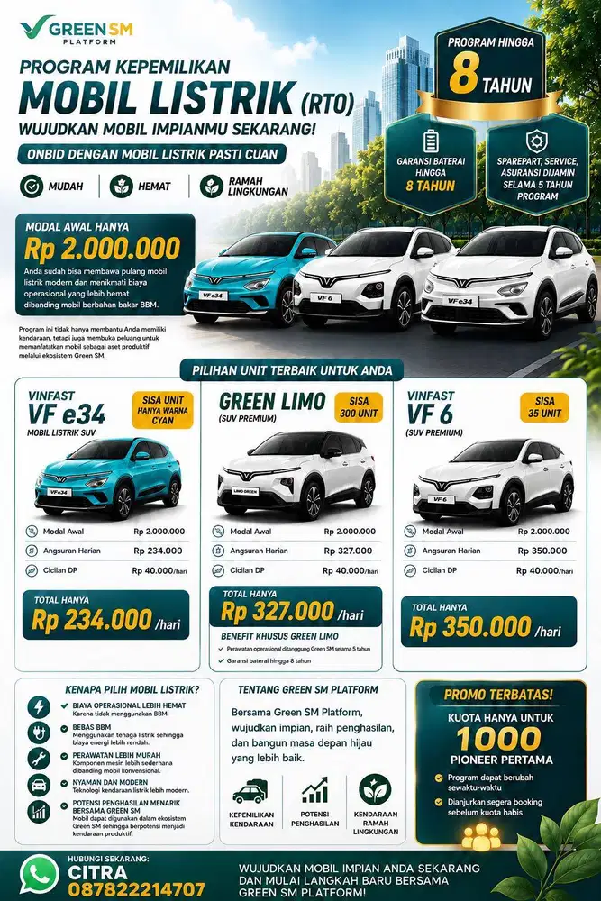 OPEN REC DRIVER GREENSM SISTEM SEWA MILIK