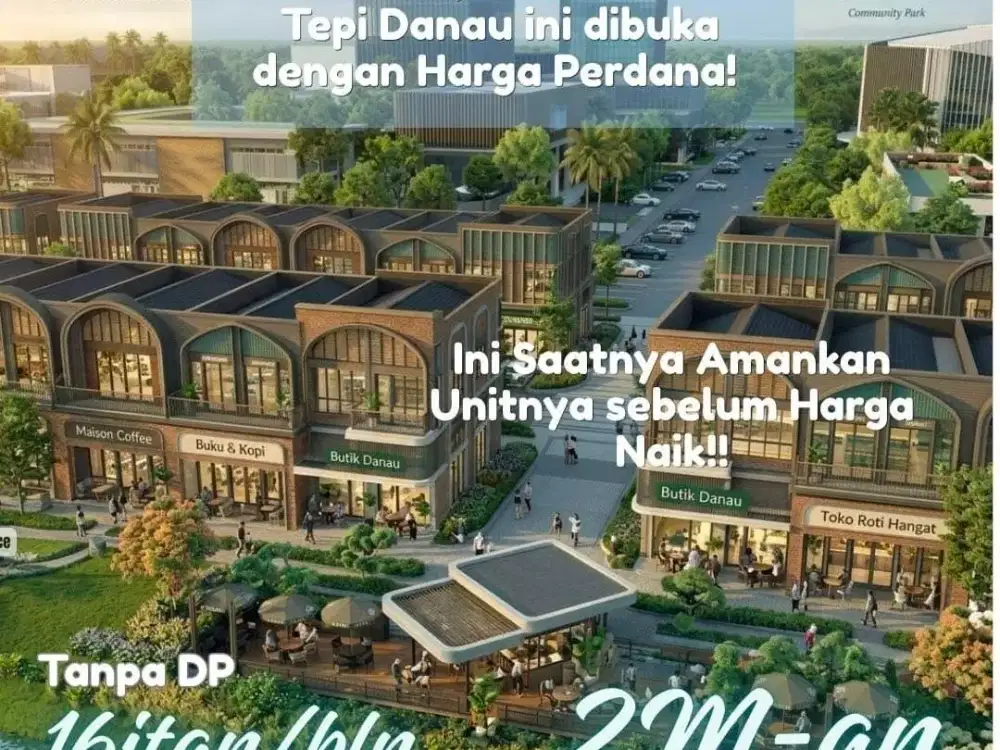 RUKO WEST LAKESIDE BSD CITY BY SINARMASLAND ! FREE DP LOKASI SUDAH JADI & HIDUP & PREMIUM