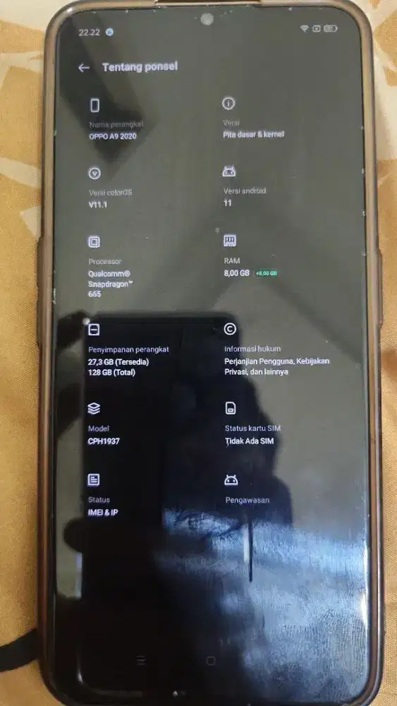 Oppo A9 2020 8+5/128gb