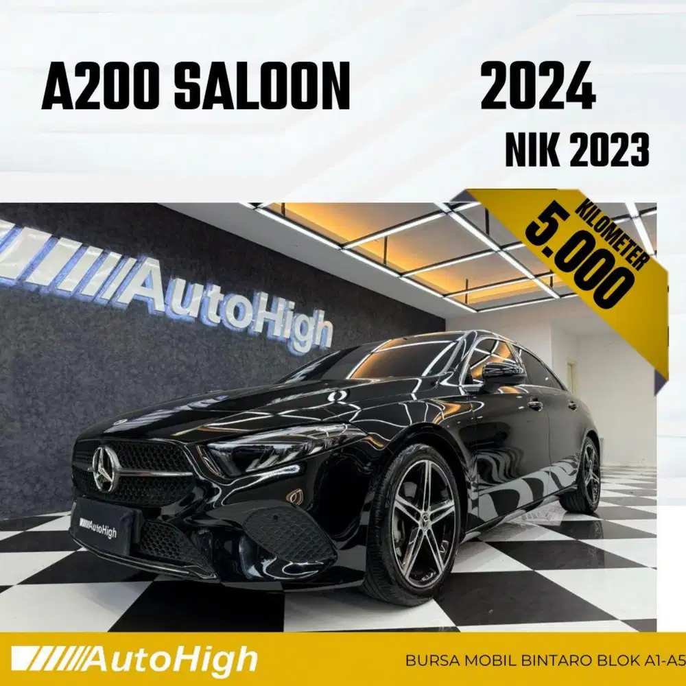 DP10% [Km5.000] A200 Saloon Sunroof 2023 Black Reg 2025 #AUTOHIGH