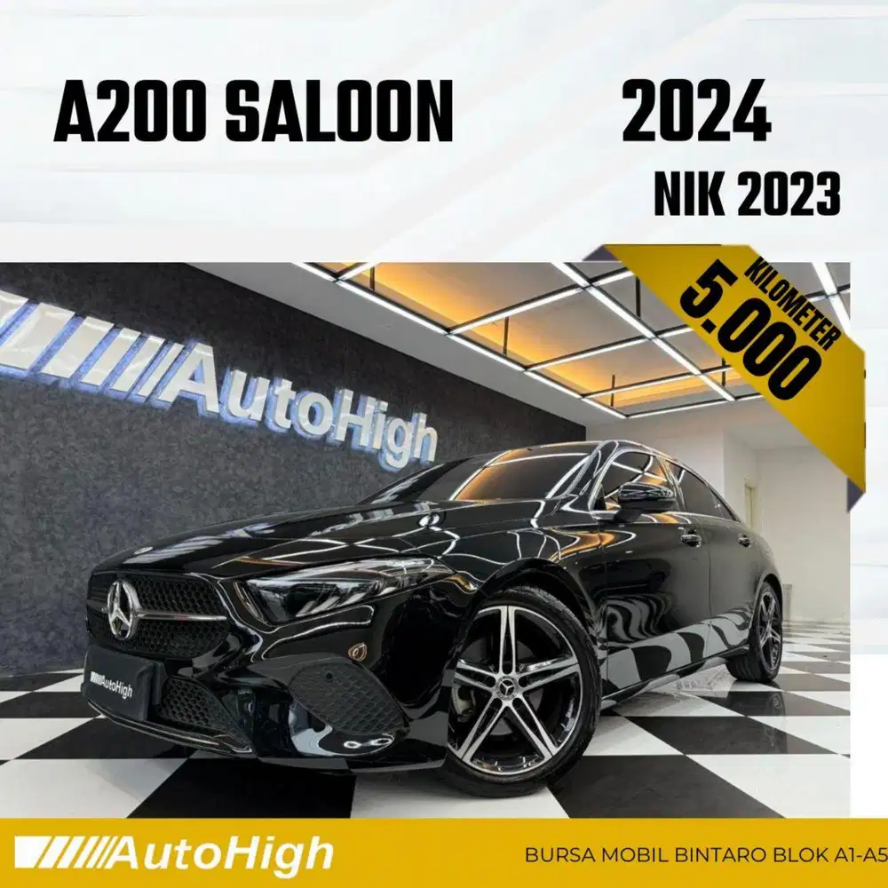 DP10% [Km5.000] A200 Saloon Sunroof 2023 Black Reg 2025 #AUTOHIGH