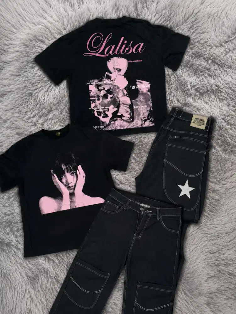 Set Baju + Celana Pria Hitam Kondisi Bagus
