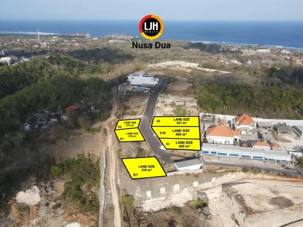 Tanah Kavling Ocean View Zona Pink di Sawangan, Nusa Dua Selatan Dekat Kempinski