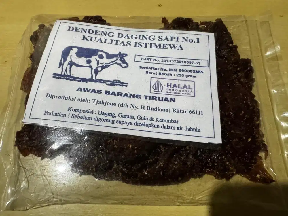 Dendeng Daging Sapi Premium asli Blitar