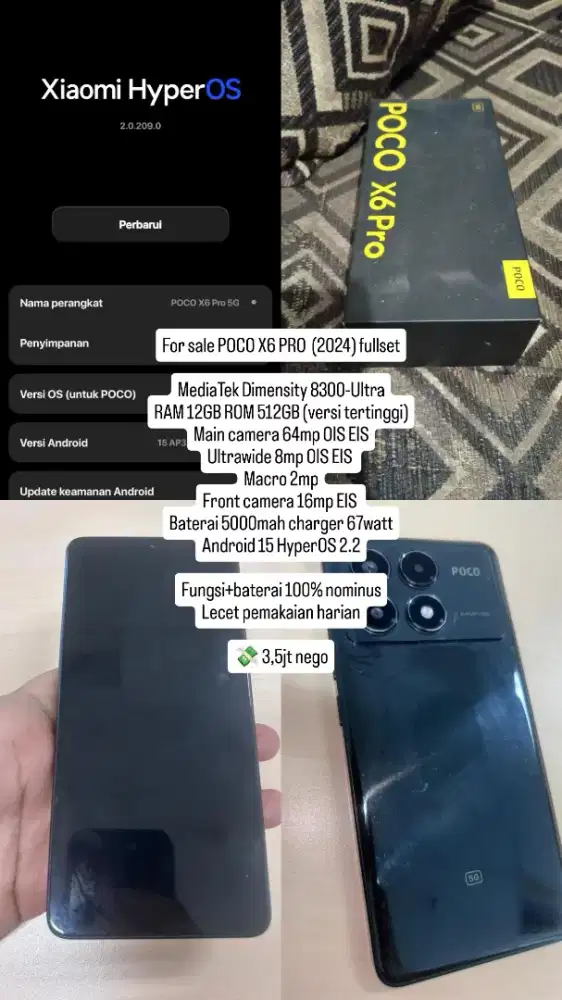 POCO X6 PRO 12/512