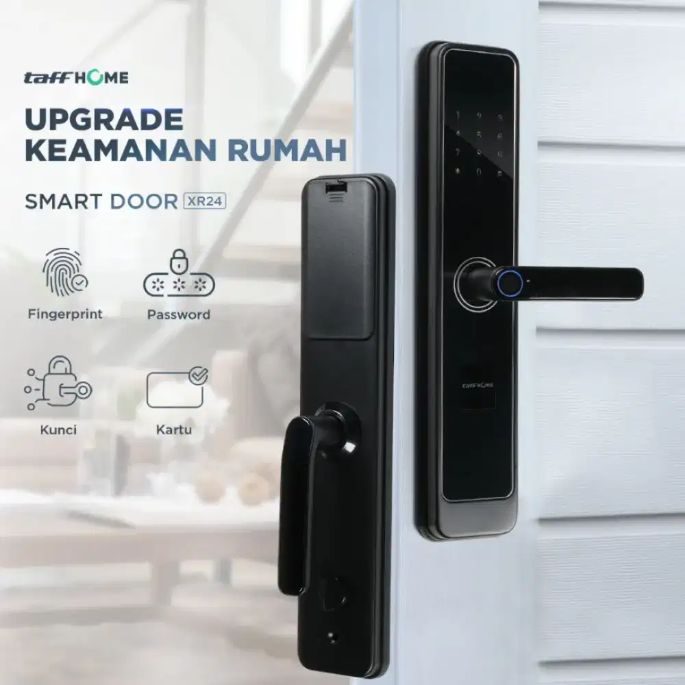 Smart Door Lock Fingerprint Password Card RFID Alarm