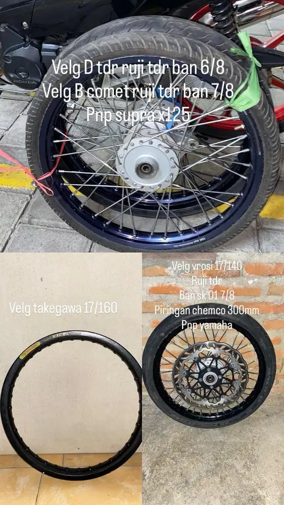 Velg motor bekas