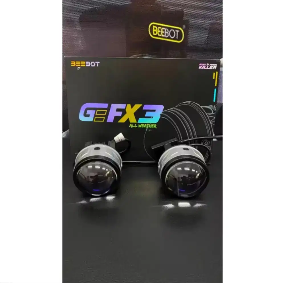 BEEBOT GE FX 3 FOGLAMP BILED PROJECTOR BLUE LENS 3 WARNA
