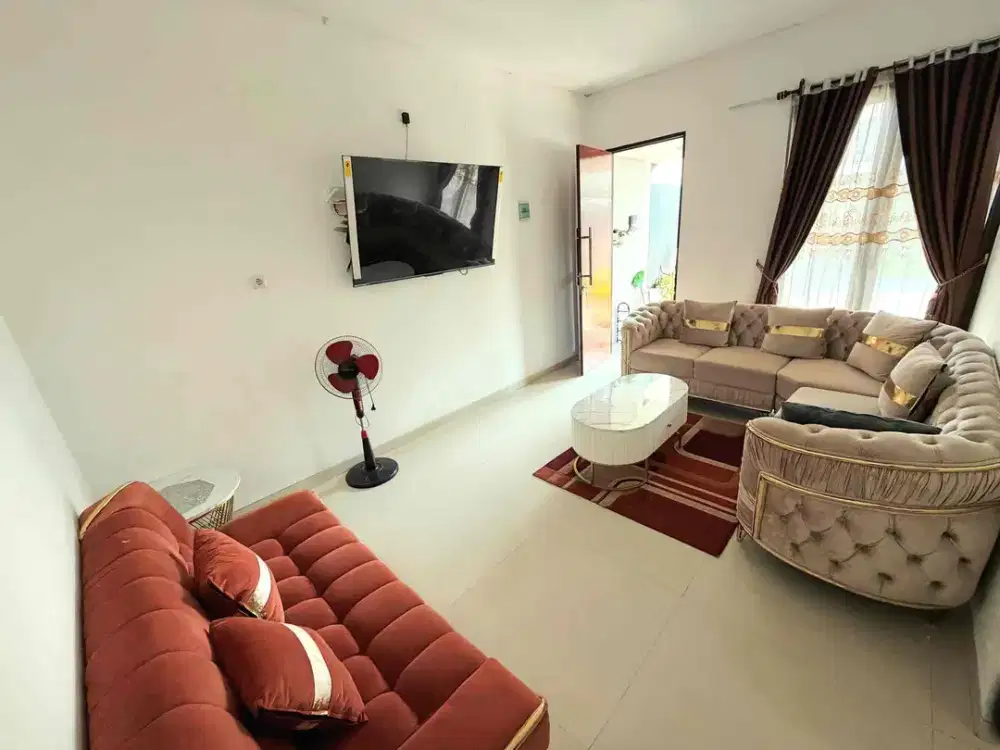 Disewakan Rumah Furnish Siap Huni Safira Garden Sepande Tengah Kota Sidoarjo