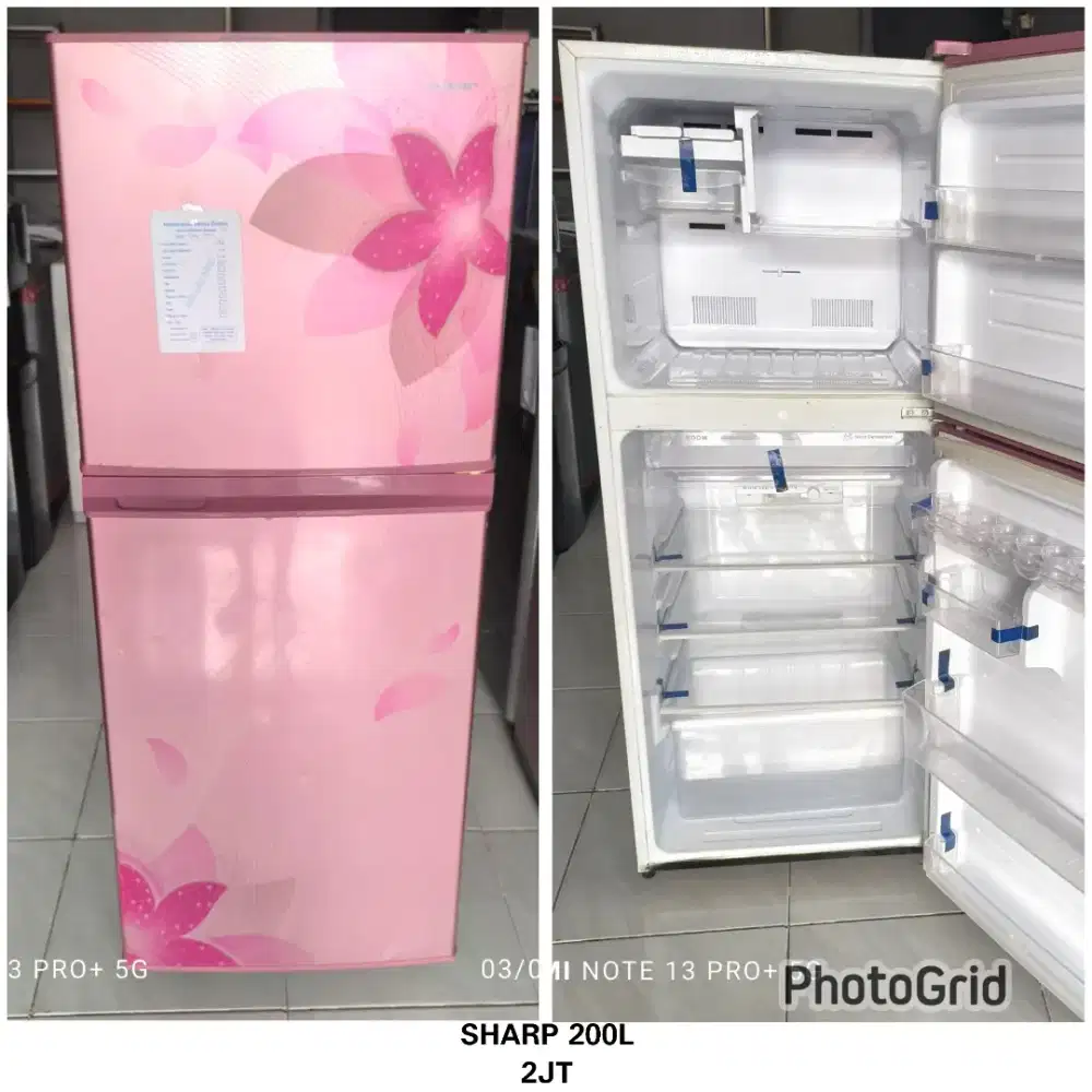 Kulkas 2 pintu Sharp 200L