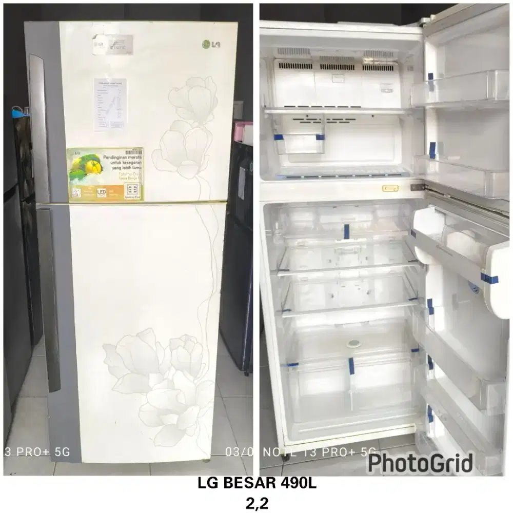 Kulkas 2 pintu BESARR LG 490L