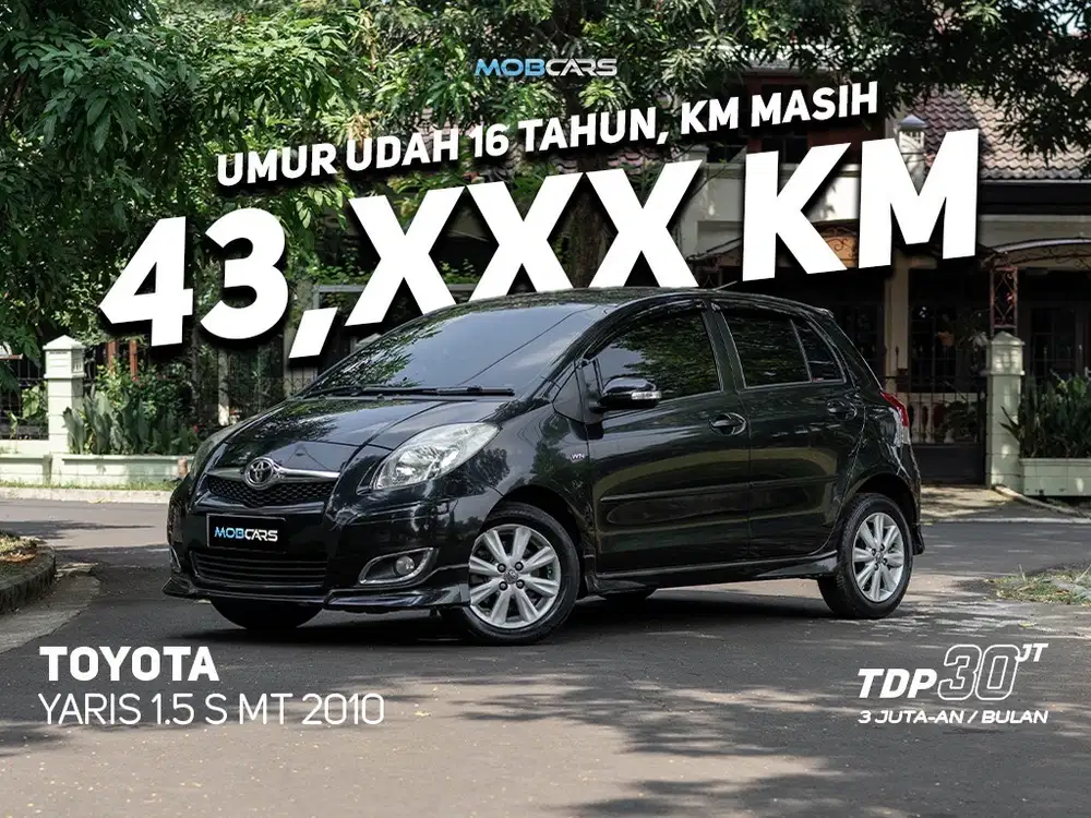 [ KM LOW ] YARIS S LIMITED 1.5 MT 2010 HITAM