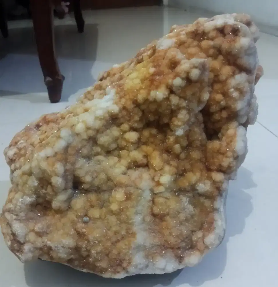 Batu Natural Stone Citrine Quartz Druzy