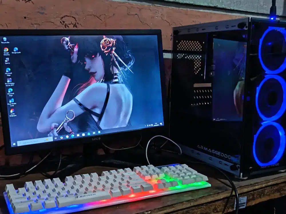 Jual pc plus monitor