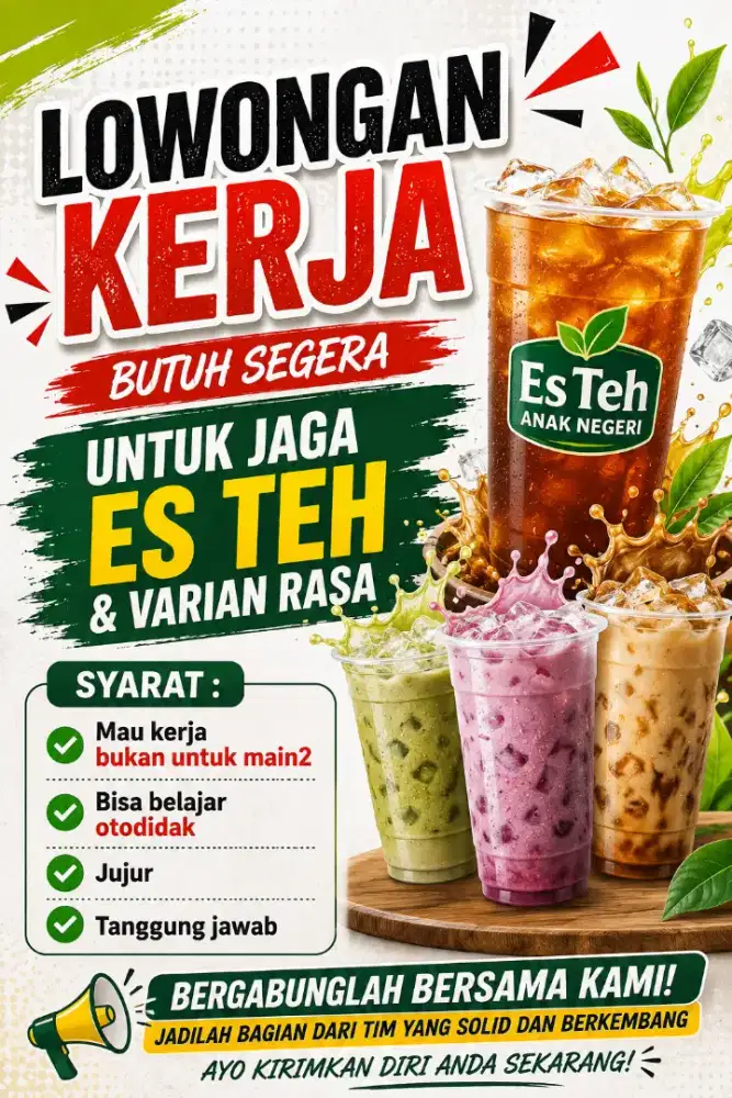 Lowongan Kerja jaga Es Teh