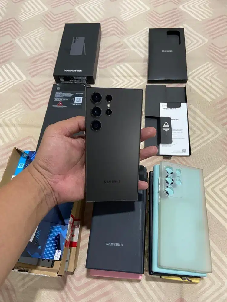 Samsung S24 Ultra 12/256gb SEIN Resmi Fullset original mulus
