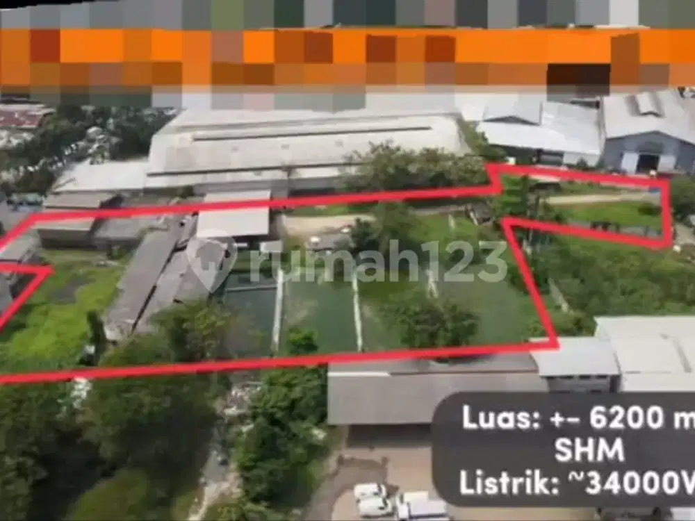 *DiJual.Gudang Hitung Tanah Luas Tanah 6,250m2 Di Cipondoh, Tangerang..*
(Kode Rmrg1982)