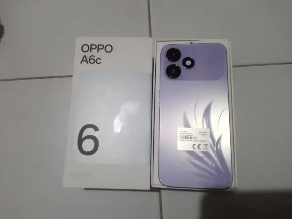 Oppo A6C ram 4+4/64 baru buka dus