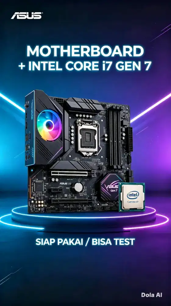 Dijual! Motherboard ASUS Type Z Dan Processor i7 Gen 7 Intel