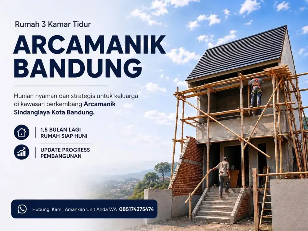 Rumah 2 Lantai Modern SHM Siap Huni dengan Nuansa Nyaman Bandung Timur